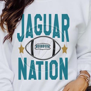 Jaguar Nation svg, Jaguars Football, school team mascots, png, dxf, svg files for cricut, vinyl cut file, iron on, , sublimination