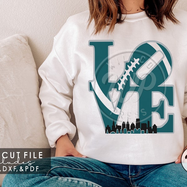 Philly Love svg, Philadelphia Football, svgs for shirts, png, dxf, svg files for cricut, sublimination