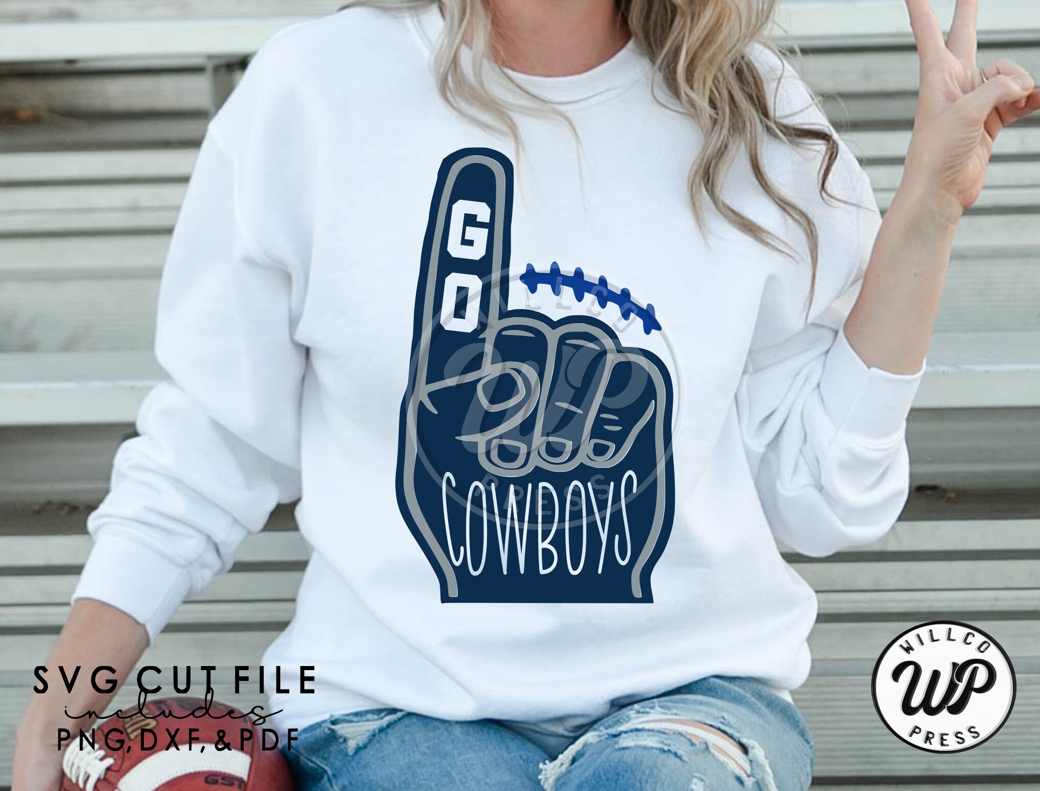 Go Cowboys Svg Cowboys Football Fan Foam Finger Dxf Png - Etsy