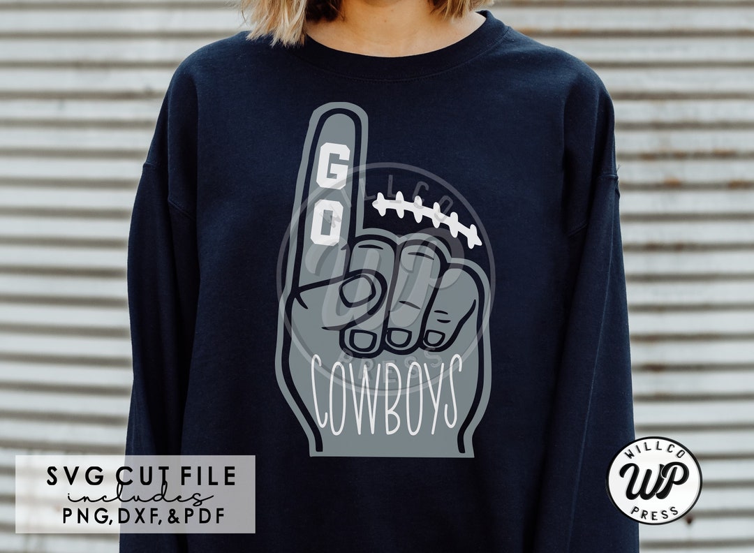 Go Cowboys Svg, Cowboys Football, Fan Foam Finger, Dxf, Png, Svg Files ...