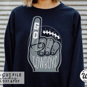 Go Cowboys Svg, Cowboys Football, Fan Foam Finger, Dxf, Png, Svg Files ...