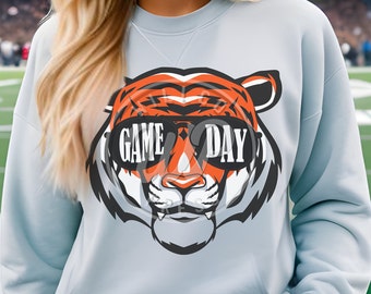 Tigers svg, Bengals svg, Game Day sunglasses, , basketball mascot, png, dxf, svg files for cricut, , vinyl cut file