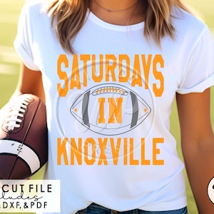 Zaterdagen in Knoxville svg, Tennessee svg, voetbal, png, dxf, svg-bestanden voor de cricut, shirt, clipart, opstrijkbare, sublimatie