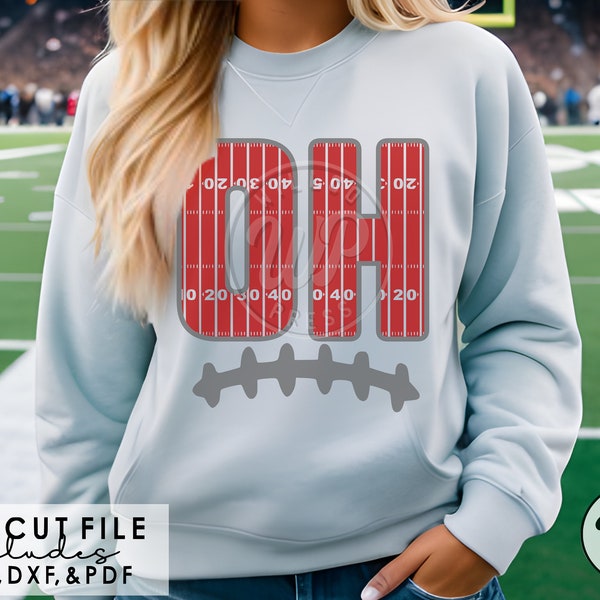 OH Football svg, Ohio field lines, png, dxf, svg files for cricut, , vinyl cut file, sublimination, iron on