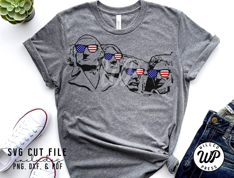 Mount Rushmore svg, Patriotic svg, America Flag svg, png, dxf, svg files for cricut, shirt, sublimination, iron on, clipart, memorial day