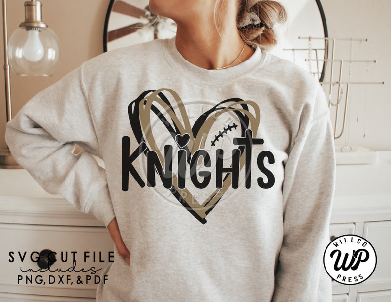 Knights svg, Football svg, png, dxf, svg files for cricut, vinyl cut file, iron on,  mascot clipart, shirt svgs, sublimination, cheer shirts, outfit ideas, silouhette, heat transfer