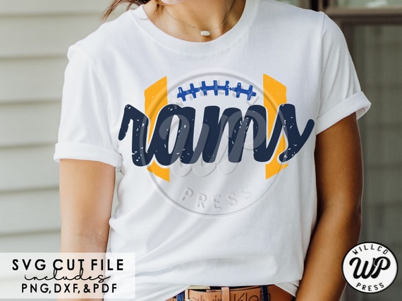Rams Football Svg Grunge Distressed Png Dxf Svg Files for 