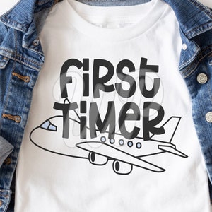 First Timer svg, First Plane Ride, Airplane svg, Kids, png, dxf, svg files for cricut, shirt, travel, clipart, iron on, sublimination