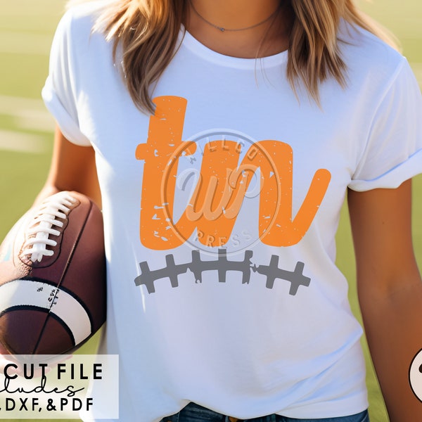 TN Football svg, Tennessee svg, digital, grunge distressed, png, dxf, svg files for cricut, , sublimination, vinyl cut file