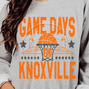 Game Days in Knoxville, Tennessee svg, retro basketball, png, dxf, svg files for cricut, , vinyl cut file, sublimination