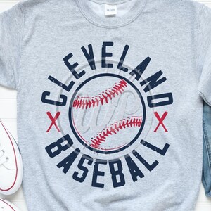 Cleveland Baseball svg, sublimination,  transparent png, digital, dxf, svg files for cricut, Cleveland shirts, iron on, retro shirt design, tumbler clipart, silouhette, vinyl cut file, outfit ideas