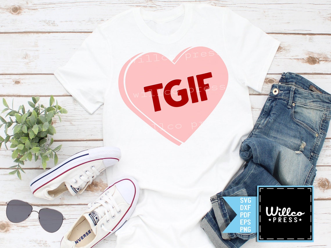 Download TGIF svg Teacher svg Teacher Valentine svg TGIF shirt | Etsy