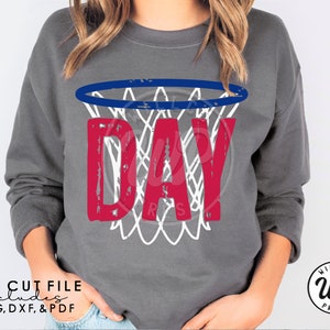 DAY Basketball Svg, Dayton Net Svg, Airport Code, Grunge Distressed ...