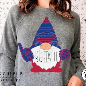Buffalo Gnome, Christmas svg, Santa png, dxf, svg files for cricut, , vinyl cut file, sublimination, iron on, clipart