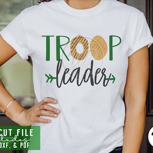 Troop Leader svg, Cookie Season, png, dxf, svg files for cricut, , sublimination, vinyl cut file, iron on, silouhette