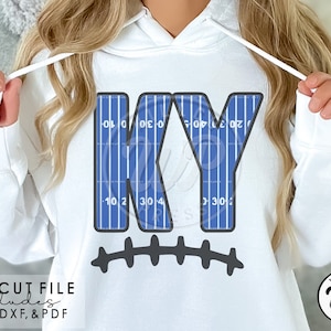 KY Football svg, Kentucky initials, png, dxf, svg files for cricut, , vinyl cut file, sublimination, iron on, silouhette