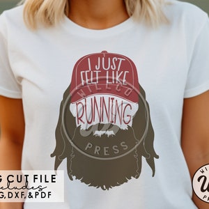 Just Felt Like Running, Running svg, Marathon svg, png, dxf, svg files for cricut, shirt, funny, clipart, iron on, sublimination