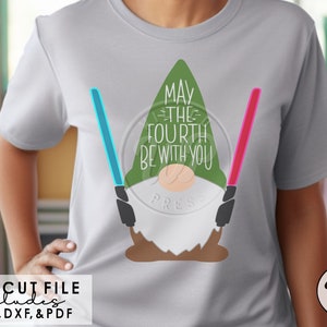 Gnome du 4 mai png, 4 mai, fichiers svg pour cricut, image dtf, clipart, sublimination, dxf pour la silhouette