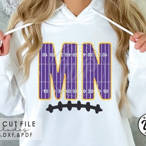 MN Football svg, Minnesota svg, png, dxf, svg files for cricut, , vinyl cut file, iron on, sublimination, gifts