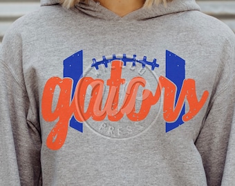 Gators Football Distressed SVG, PNG, DXF Files (Digital Download)
