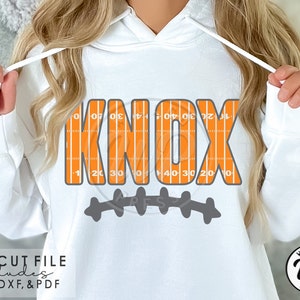 KNOX Football svg, Tennessee svg, Knoxville, png, dxf, svg files for cricut, , vinyl cut file, iron on, sublimination, gifts