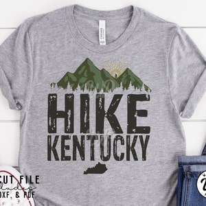 Hike Kentucky svg, Hiking svg, Outdoors, png, dxf, svg files for cricut, shirt, sublimination, clipart