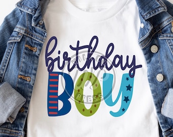 Birthday Boy svg, kids birthday png, svg files for cricut