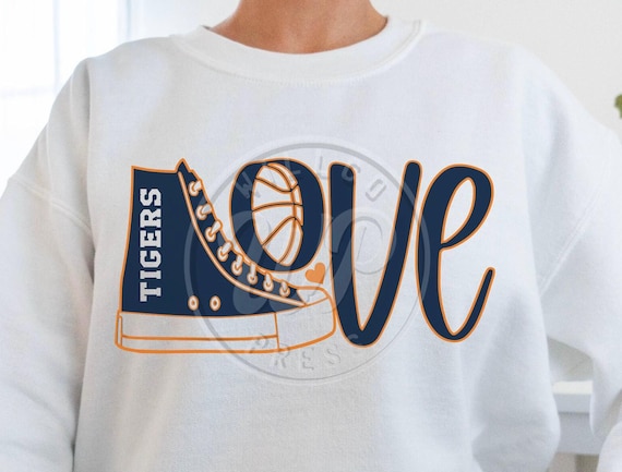 Love Tigers svg, Basketball svg, retro sneaker, png, dxf, svg files for cricut, , vinyl cut file, sublimination