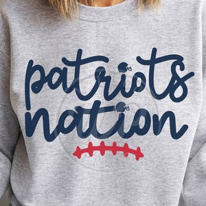 Patriots Nation svg, Patriots football svg, png, dxf, svg files for cricut, shirt, sublimination, iron on, clipart, vinyl cut file