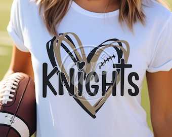 Knights svg, Football svg, png, dxf, svg files for cricut, vinyl cut file, iron on,  mascot clipart, , sublimination