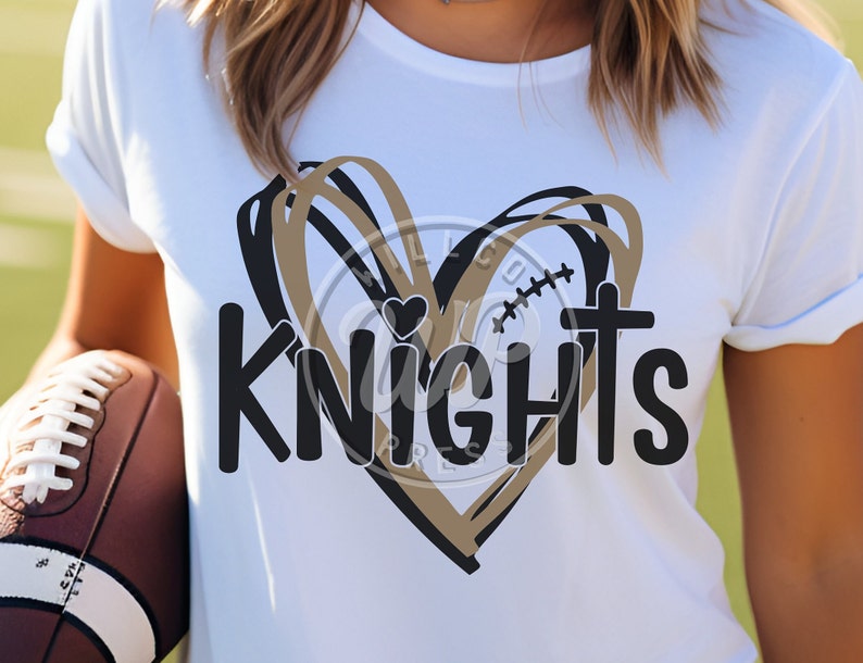 Knights svg, Football svg, png, dxf, svg files for cricut, vinyl cut file, iron on,  mascot clipart, shirt svgs, sublimination, cheer shirts, outfit ideas, silouhette, heat transfer