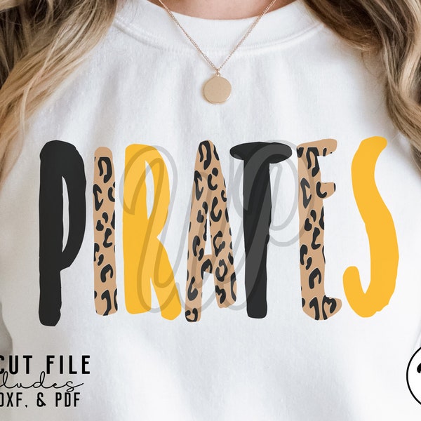 Pirates svg, cheetah print, svg files for cricut, dxf, png, sublimination, vinyl cut file, , team shirts