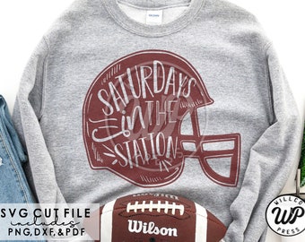 Texas Football SVG, Saturdays in the Station, Cricut, Sublimation (Digital Download)