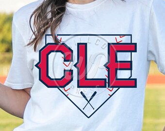 CLE Baseball Svg, Cleveland Svg, Airport Code, Grunge Distressed