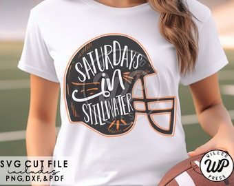 Saturdays in Stillwater, Football svg, Oklahoma svg, png, dxf, svg files for cricut, , vinyl cut file, sublimination, iron on