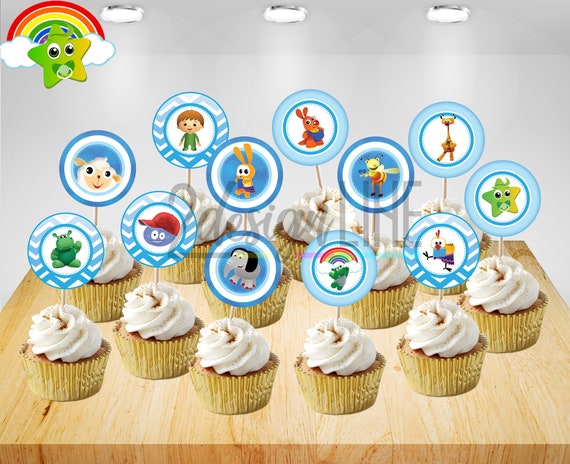 Baby Tv Toppers Baby Tv Cupcake Toppers Printable Baby Tv Etsy