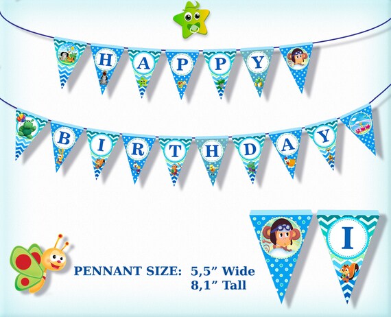 Baby Tv Banner Party Decorations Baby Tv Printable Banner Etsy
