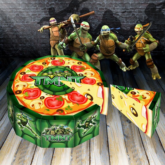 Ninja Turtles Birthday Party Turtle Favor Boxes Pizza Etsy