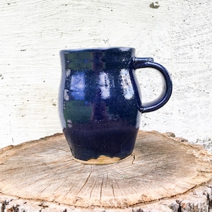 Ceramic Coffee Mug - Glazed Mug - Blue Coffee Mug