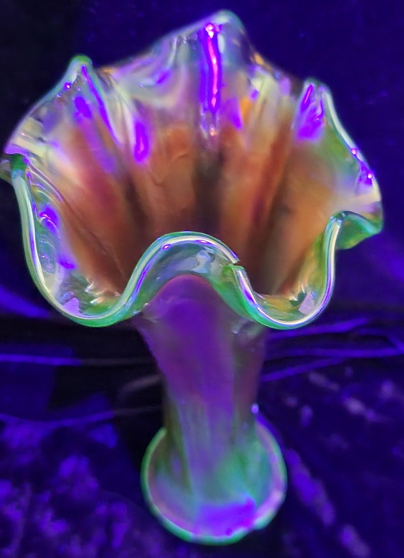 Uranium Glass FENTON'S 'Butterfly and Berry' Etsy