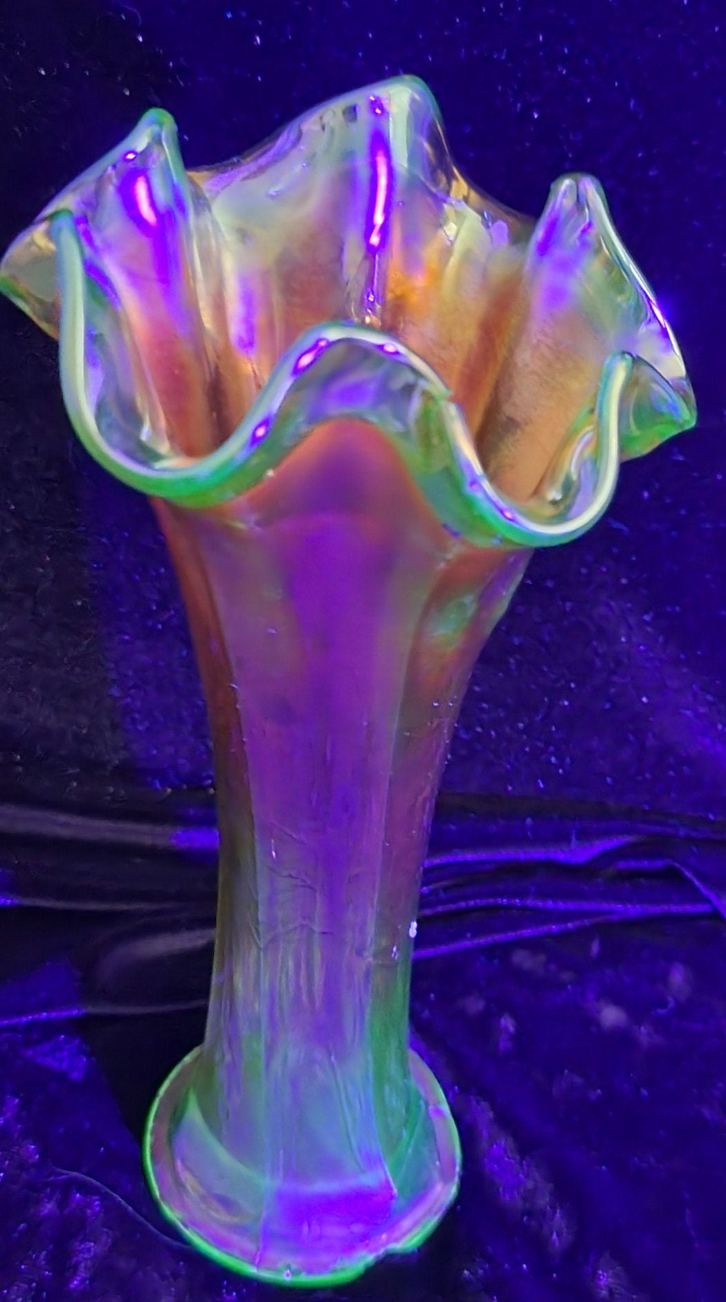 Uranium Glass FENTON'S 'Butterfly and Berry' Etsy