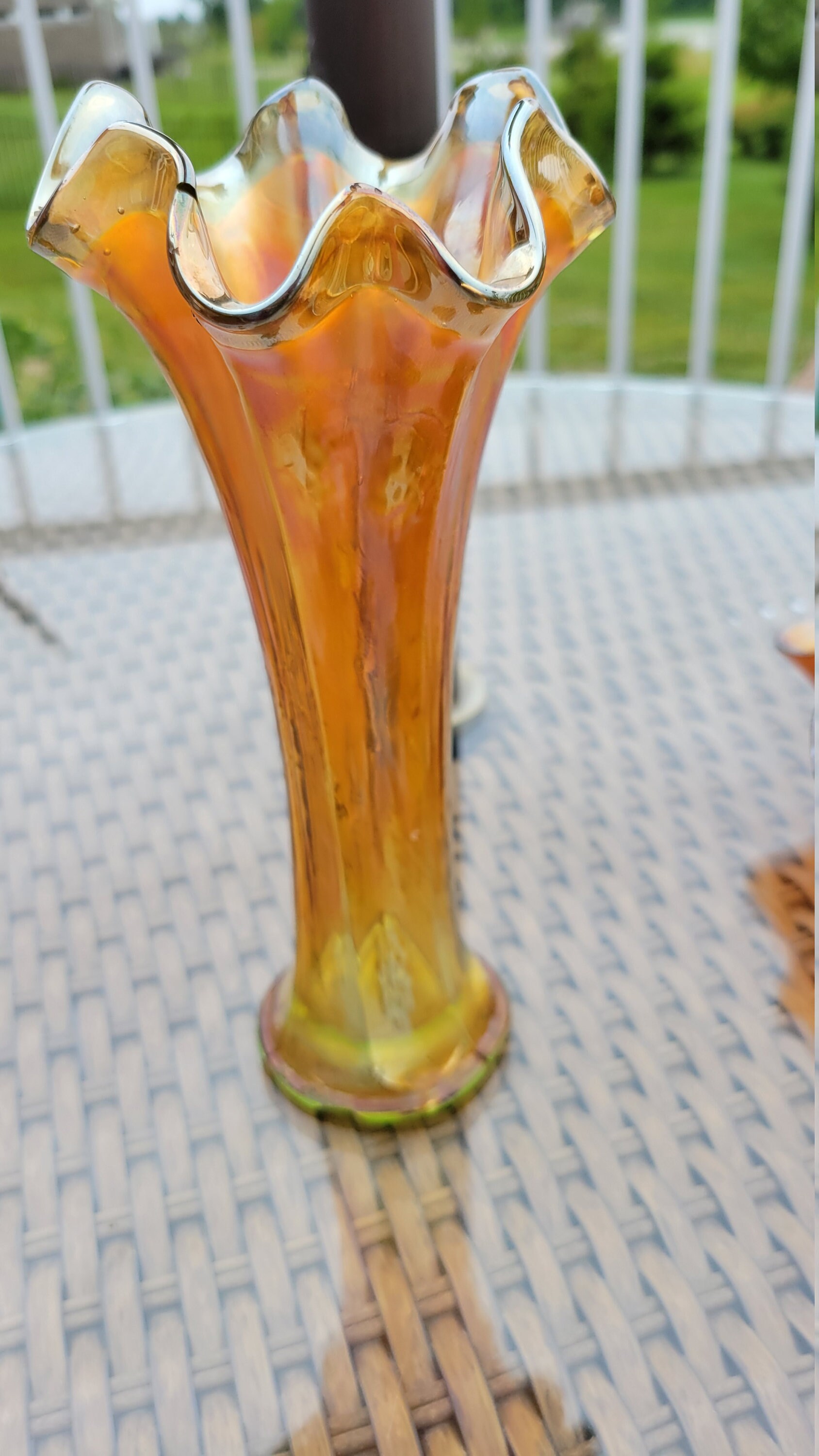 Uranium Glass FENTON'S 'Butterfly and Berry' Etsy