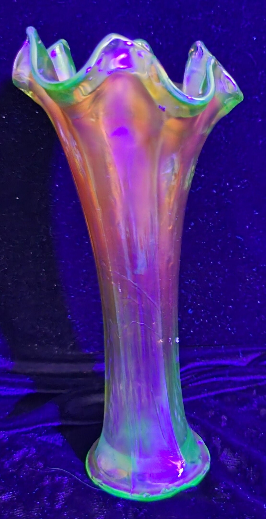 Uranium Glass FENTON'S 'Butterfly and Berry' Etsy