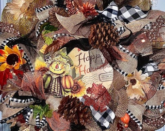 Handgemachter Herbstkranz