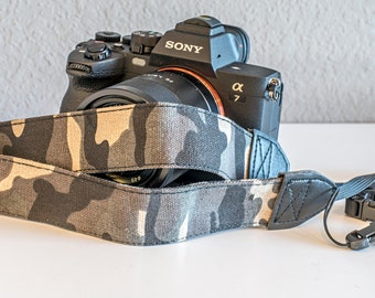 Camouflage Green, Olive, and Tan Camera, Bag, or Purse Strap, Sturdy, Light, and Comfortable, Brand New & Unused (N42)