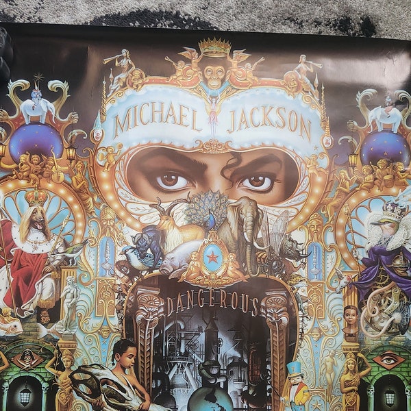 Rare Find - Vintage Michael Jackson Dangerous Poster