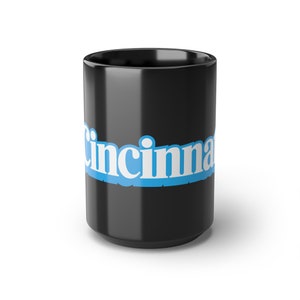 Cincinnati (Kenner Style) - Black Mug, 15oz