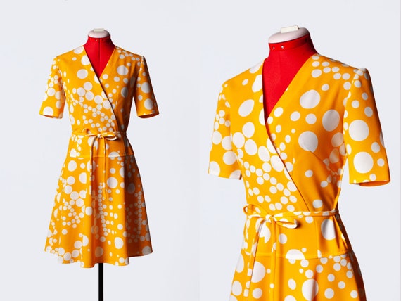 1970s circle print sundress