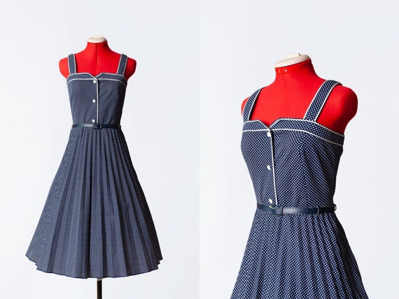 1970s polka dot sundress
