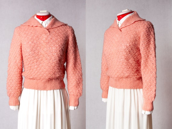 hand knit collared sweater